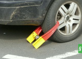 Блокировка автомобиля за неправильную парковку